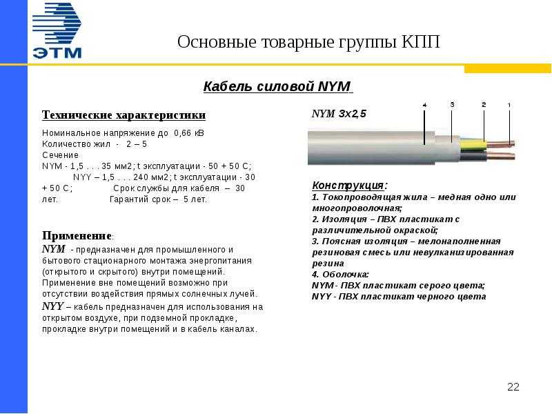 Кабель nym: технические характеристики, анализ марок, монтаж, подключение и использование