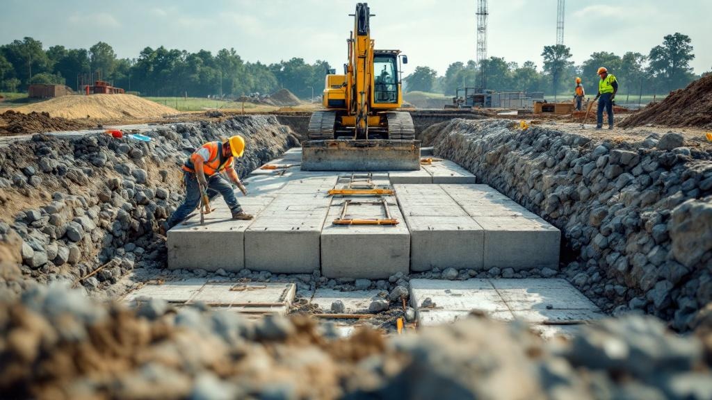 Фундаментные блоки ФБС: выбор, размеры и монтаж