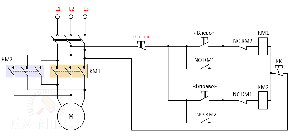 Схема подключения магнитного пускателя: 220 в, 380 в, с кнопками, с реверсом