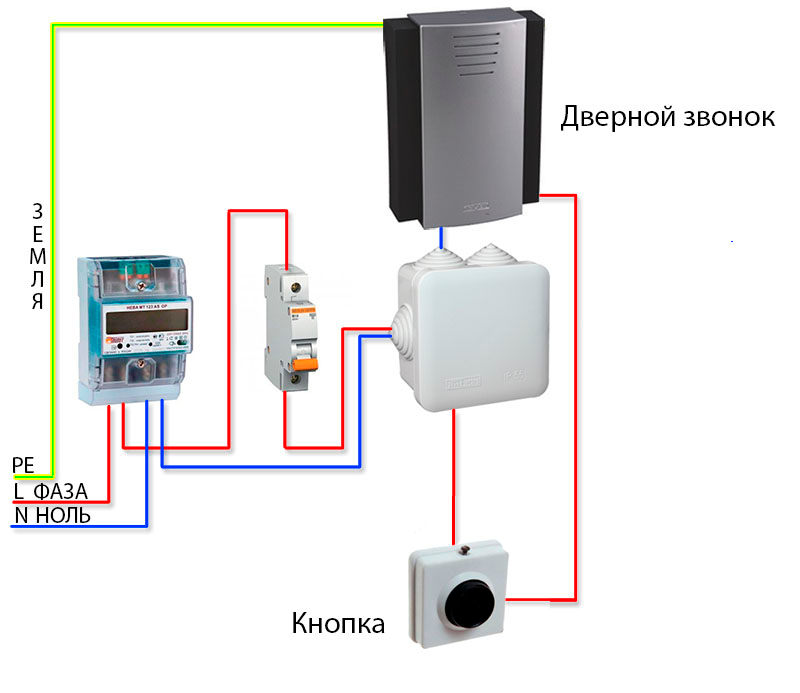 Схема подключения звонка - tokzamer.ru