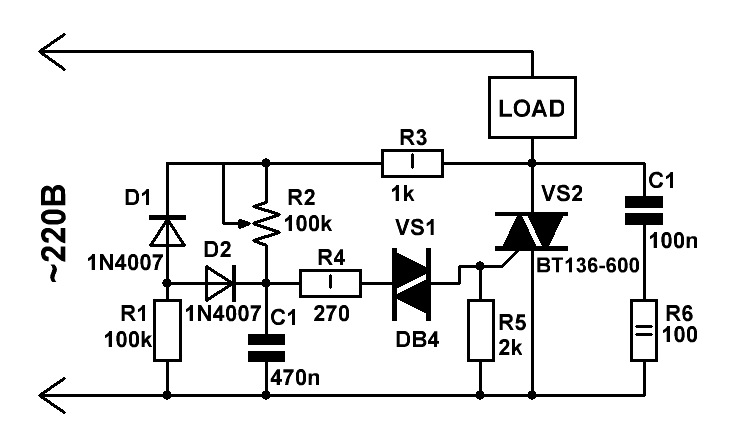 Симисторный регулятор мощности — схема самодельного устройства и пошаговая инструкция как сделать регулятор своими руками