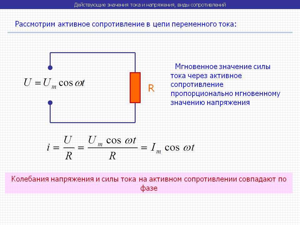 Активное и индуктивное сопротивление | у электрика.ру