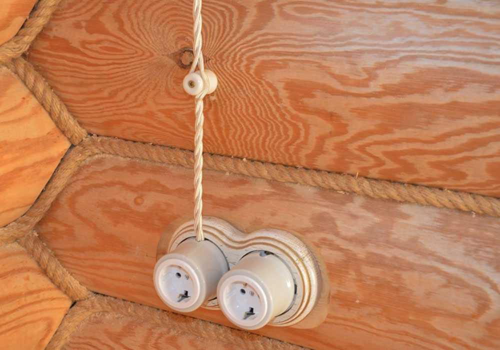 Монтаж ретро-проводки - ретропроводки в деревянном доме по шагам