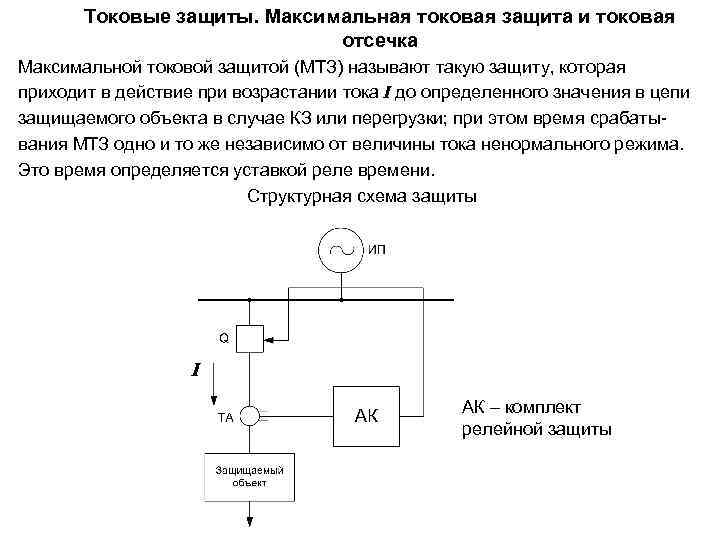 Токовая отсечка: схема, принцип действия, коэффициенты | enargys.ru | энергосбережение