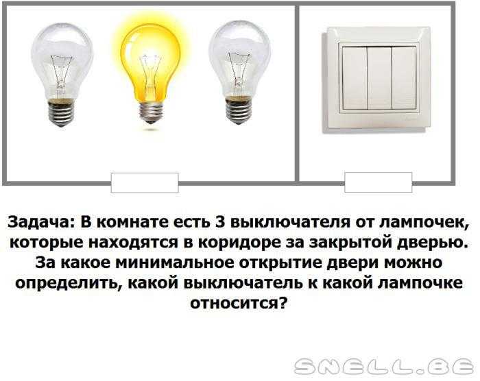 Включи свет 1 свет 2. Задача про 3 лампочки и 3 выключателя. Выключатель на 3 лампочки. Загадка про комнату выключатели и лампочки. Головоломка про лампочки и выключатели.