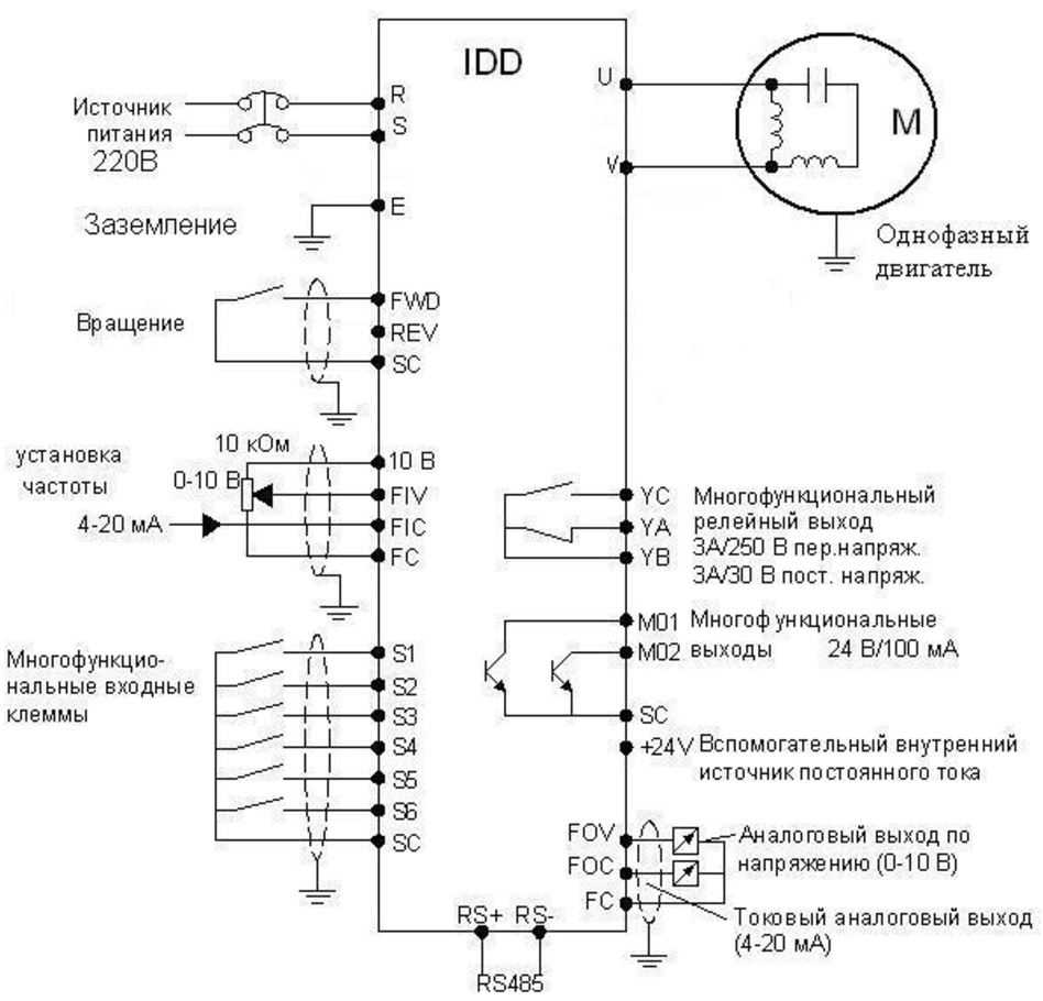 Подключение трехфазного двигателя к однофазной сети: схемы соединения обмоток и конденсаторы, емкость, реверс