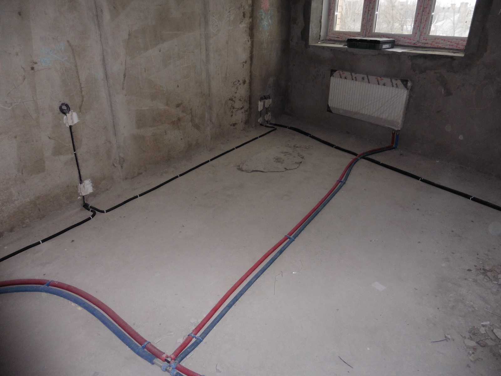Прокладка кабеля в полу в доме, в квартире: правила разводки