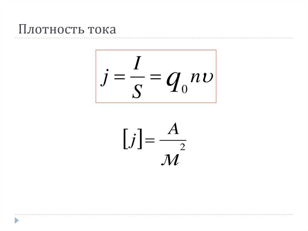 Плотность тока рисунок