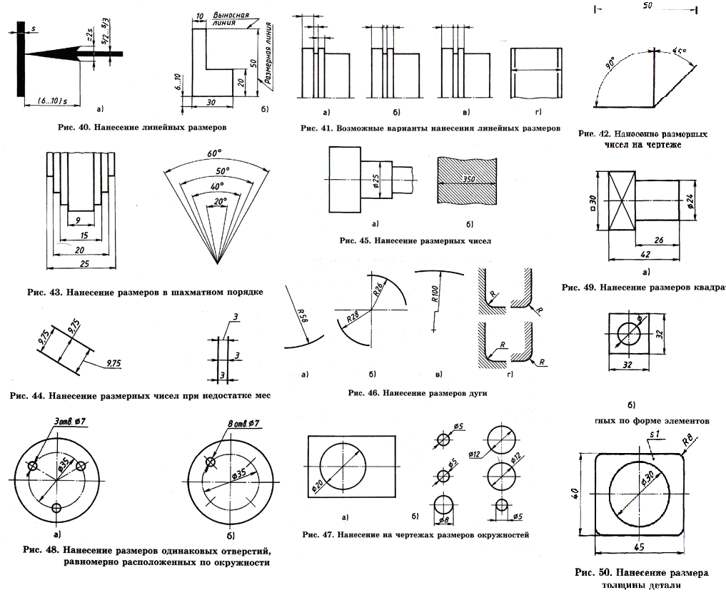 Правило обозначение чертежи. Как правильно указывать Размеры на чертеже. Как проставлять Размеры на чертеже. Как правильно Размеры на чертежах. Нанесение линейных размеров на чертежах.
