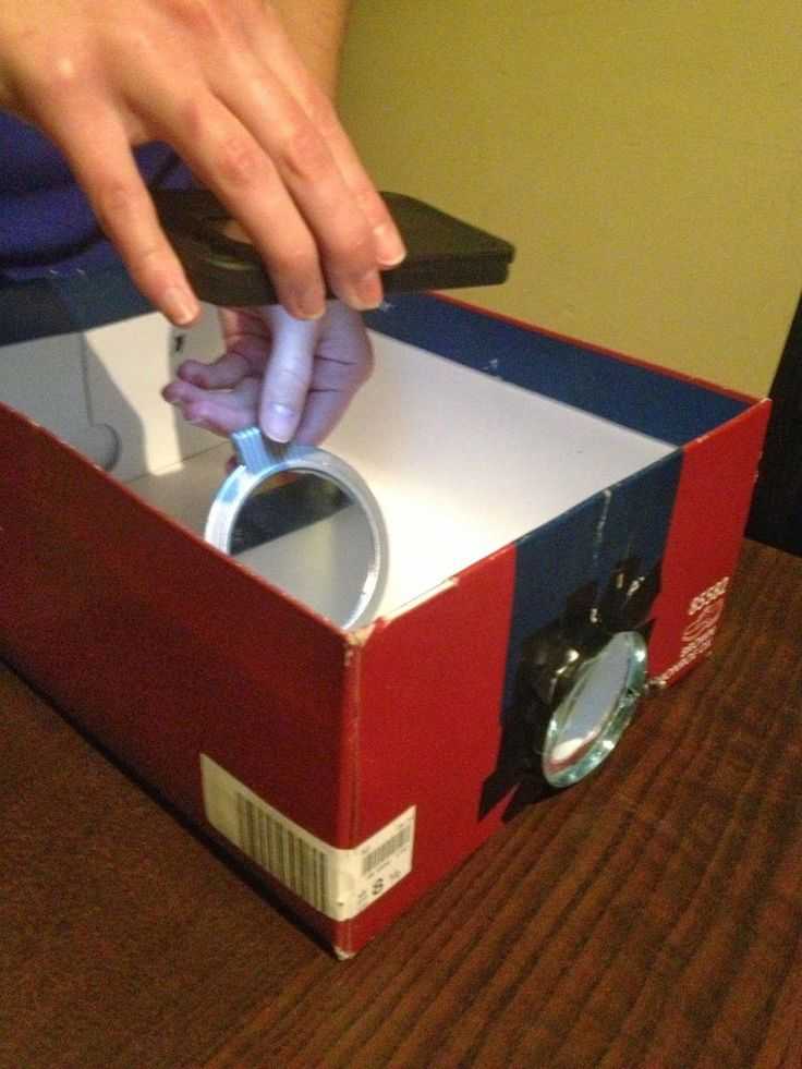 Как сделать проектор своими руками из обувной коробки